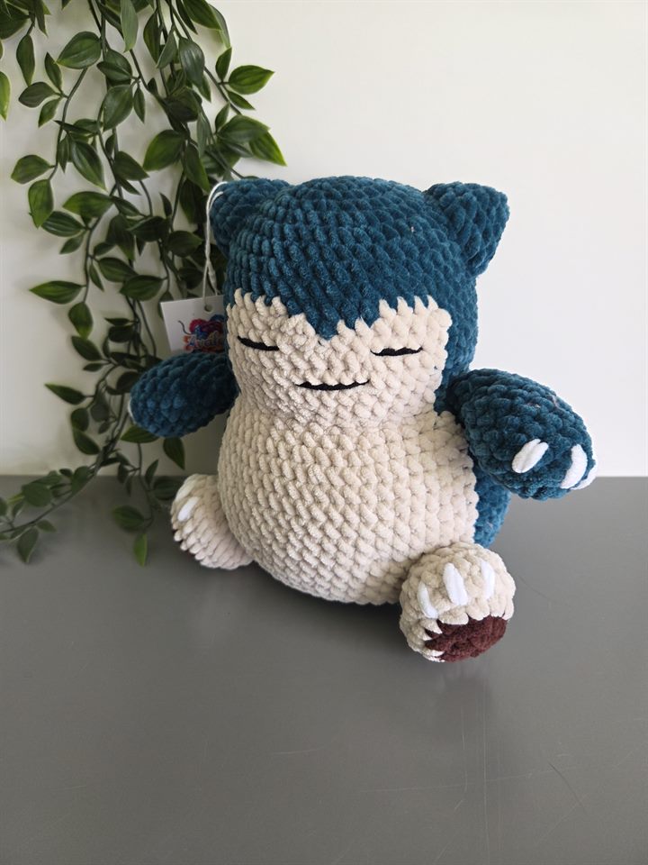 Gehaakte Snorlax knuffel